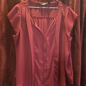 Simply Vera Vera Wang Red Blouse